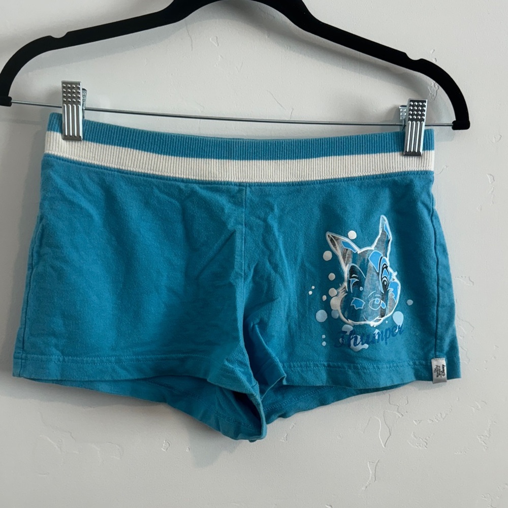 Disney Teal Graphic Thumper Pajama Short Shorts